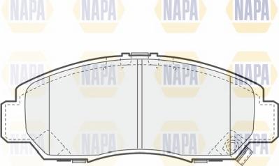 NAPA NBP1729 - Тормозные колодки, дисковые, комплект www.autospares.lv