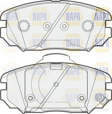 NAPA NBP1775 - Bremžu uzliku kompl., Disku bremzes autospares.lv