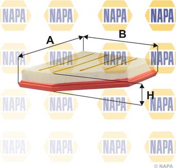 NAPA NFA1476 - Gaisa filtrs www.autospares.lv