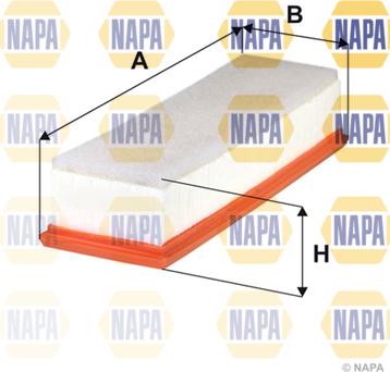 NAPA NFA1285 - Gaisa filtrs www.autospares.lv