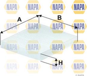 NAPA NFC4238 - Filter, interior air www.autospares.lv