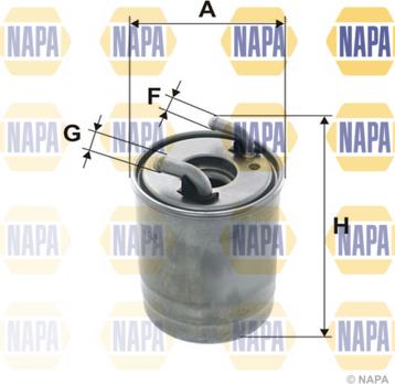 NAPA NFF2240 - Degvielas filtrs www.autospares.lv