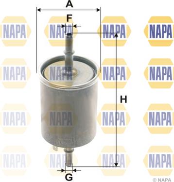 NAPA NFF2220 - Degvielas filtrs www.autospares.lv