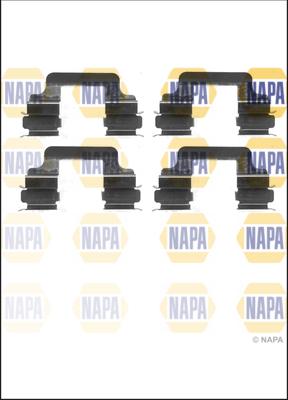 NAPA NFK1047 - Accessory Kit for disc brake Pads www.autospares.lv