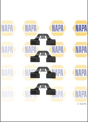 NAPA NFK1038 - Accessory Kit for disc brake Pads www.autospares.lv