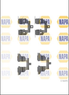 NAPA NFK1132 - Piederumu komplekts, Disku bremžu uzlikas www.autospares.lv