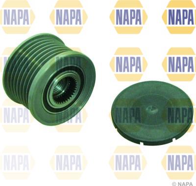 NAPA NOP1095 - Pulley, alternator, freewheel clutch www.autospares.lv