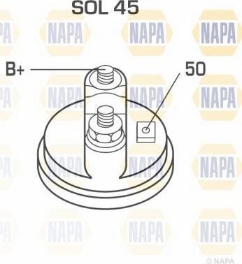 NAPA NSM1444 - Стартер www.autospares.lv