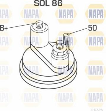 NAPA NSM1325 - Starteris autospares.lv