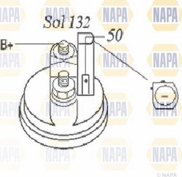 NAPA NSM1168 - Starteris www.autospares.lv