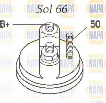 NAPA NSM1239 - Стартер www.autospares.lv