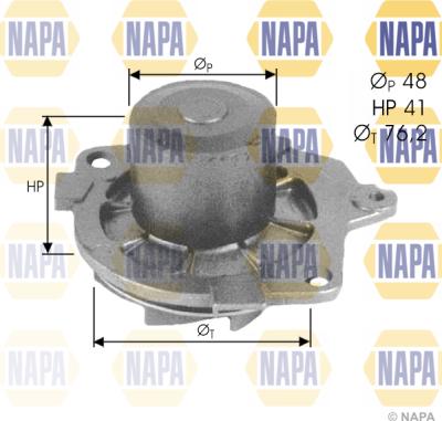 NAPA NWP1499 - Ūdenssūknis www.autospares.lv