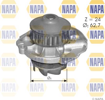 NAPA NWP1497 - Ūdenssūknis www.autospares.lv