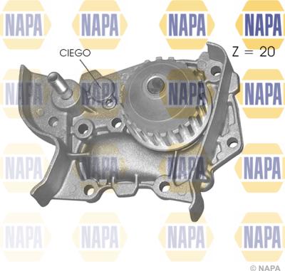 NAPA NWP1442 - Водяной насос www.autospares.lv