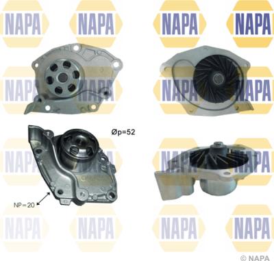 NAPA NWP1453 - Ūdenssūknis www.autospares.lv