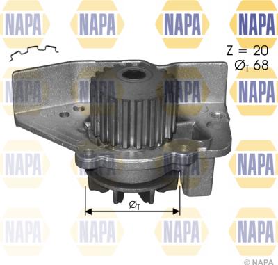 NAPA NWP1546 - Water Pump www.autospares.lv