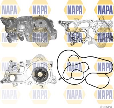 NAPA NWP1053 - Водяной насос www.autospares.lv