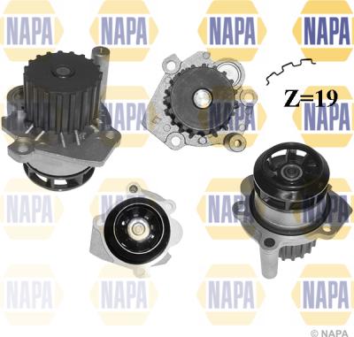 NAPA NWP1061 - Водяной насос www.autospares.lv