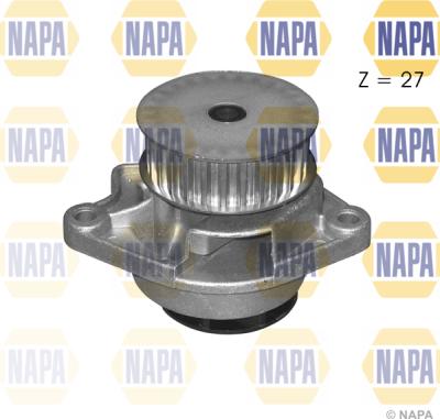 NAPA NWP1027 - Водяной насос www.autospares.lv