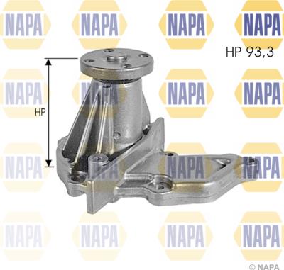 NAPA NWP1190 - Водяной насос www.autospares.lv