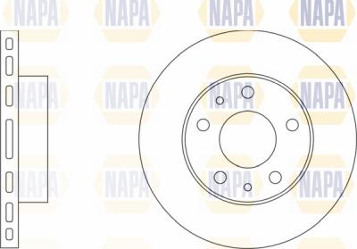 NAPA PBD8454 - Brake Disc www.autospares.lv