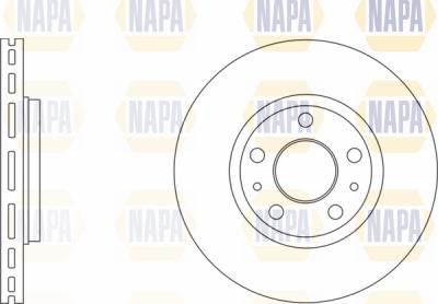 NAPA PBD8418 - Bremžu diski www.autospares.lv