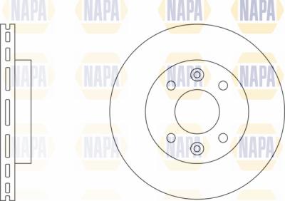 NAPA PBD8422 - Тормозной диск www.autospares.lv