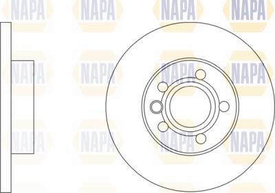 NAPA PBD8598 - Тормозной диск www.autospares.lv