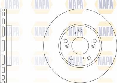 NAPA PBD8518 - Bremžu diski www.autospares.lv