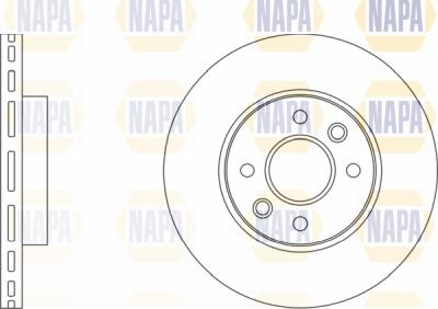 NAPA PBD8535 - Bremžu diski www.autospares.lv