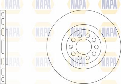 NAPA PBD8613 - Bremžu diski www.autospares.lv