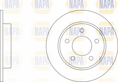 NAPA PBD8623 - Brake Disc www.autospares.lv