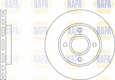 NAPA PBD8051 - Bremžu diski www.autospares.lv