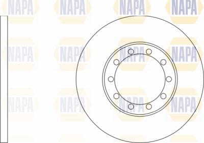 NAPA PBD8064 - Brake Disc www.autospares.lv