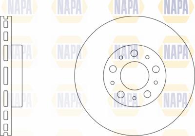 NAPA PBD8004 - Bremžu diski www.autospares.lv