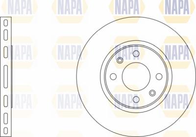 NAPA PBD8007 - Тормозной диск www.autospares.lv