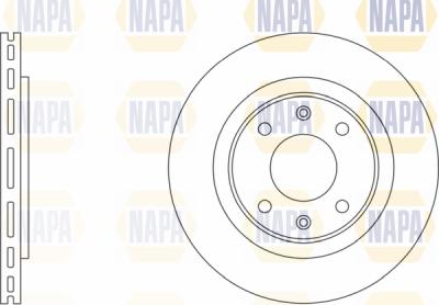 NAPA PBD8011 - Тормозной диск www.autospares.lv