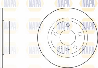 NAPA PBD8039 - Bremžu diski www.autospares.lv