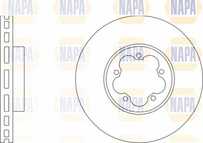 NAPA PBD8078 - Bremžu diski www.autospares.lv