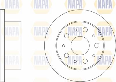 NAPA PBD8199 - Тормозной диск www.autospares.lv