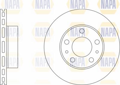 NAPA PBD8195 - Тормозной диск www.autospares.lv