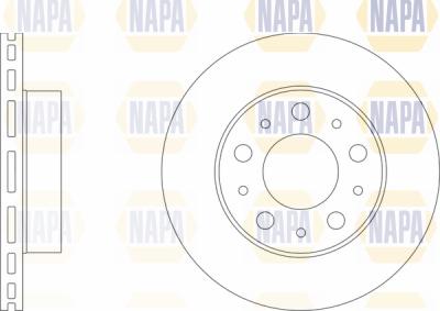 NAPA PBD8196 - Brake Disc www.autospares.lv