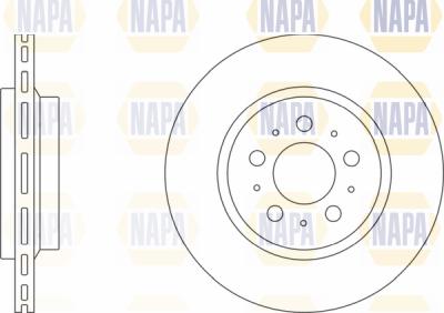 NAPA PBD8143 - Bremžu diski autospares.lv