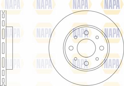 NAPA PBD8150 - Bremžu diski www.autospares.lv