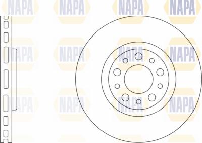 NAPA PBD8153 - Bremžu diski www.autospares.lv