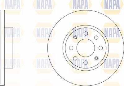 NAPA PBD8164 - Bremžu diski www.autospares.lv