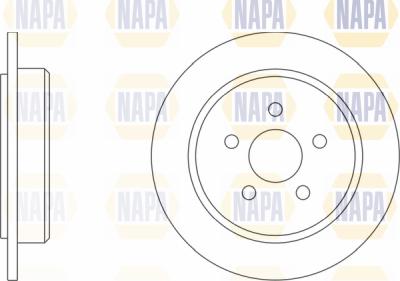 NAPA PBD8108 - Bremžu diski www.autospares.lv