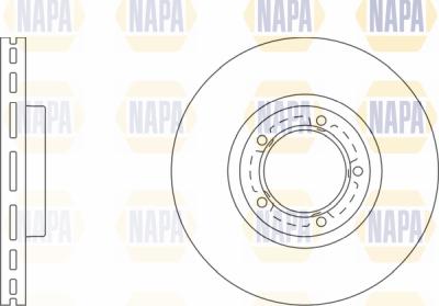 NAPA PBD8118 - Bremžu diski www.autospares.lv