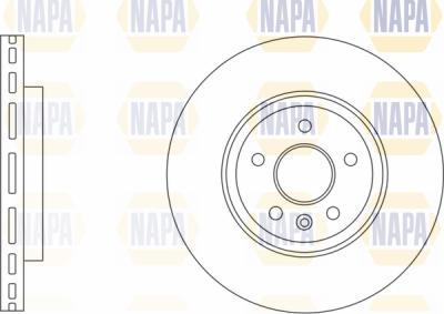 NAPA PBD8134 - Bremžu diski www.autospares.lv