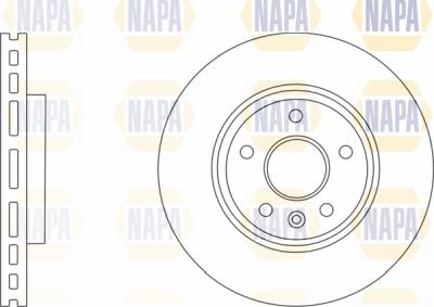 NAPA PBD8126 - Bremžu diski www.autospares.lv